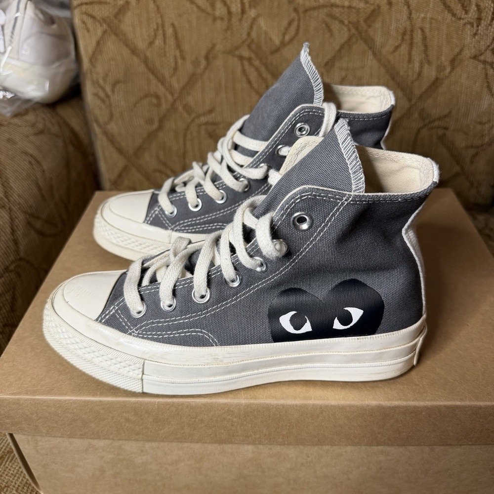 Converse Chuck Taylor All-Star 70 Hi Women's Size 5 Comme des Garcons Grey Play